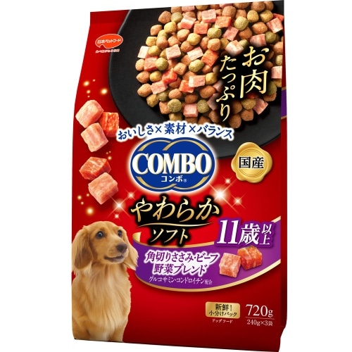 日本ペットフード コンボドッグやわらかソフト11歳以上 [720g]