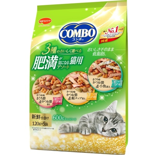 日本ペットフード ミオコンボ肥満が気になる猫用アソート [600g]