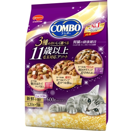 日本ペットフード ミオコンボ11歳以上毛玉対応アソート [600g]