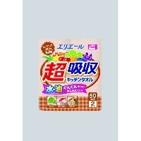 エリエール 超吸収キッチン無漂白タオル2R