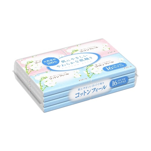 エリエール コットンフィールポケットティッシュ16 シロ