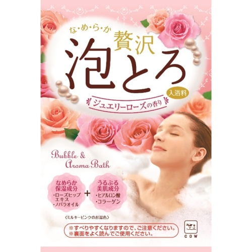 お湯物語 贅沢泡とろ入浴料 ジュエリーローズの香り 30g