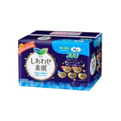 ロリエしあわせ素肌多い夜用300羽つき