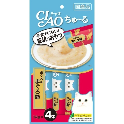 いなばペットフード ちゅーるまぐろ＆まぐろ節 [14g×4本]