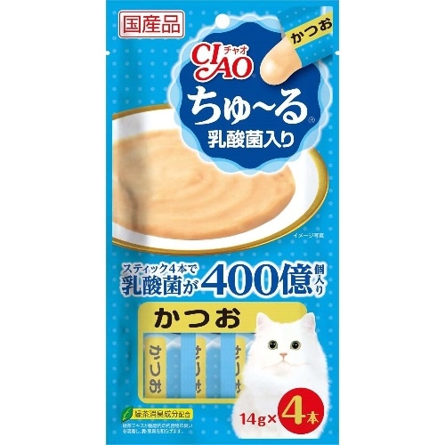 いなばペットフード いなばちゅーる乳酸菌入りかつお [14g×4本]