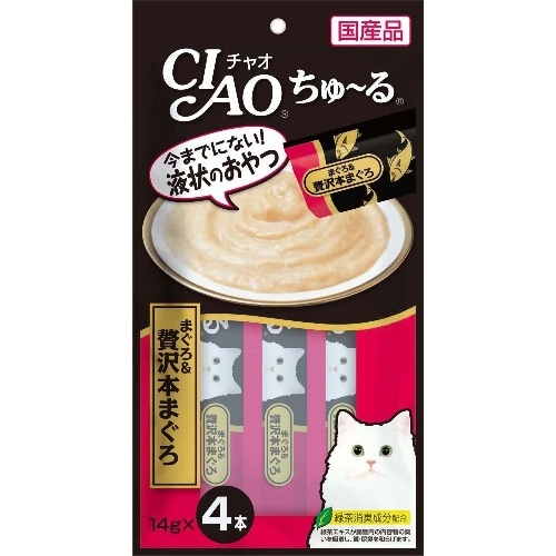 いなばペットフード いなばちゅーるまぐろ＆贅沢本まぐろ [14g×4本]
