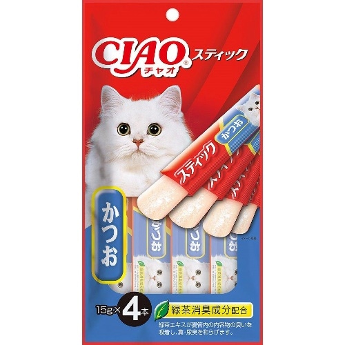 いなばペットフード スティックかつお [15g×4本]