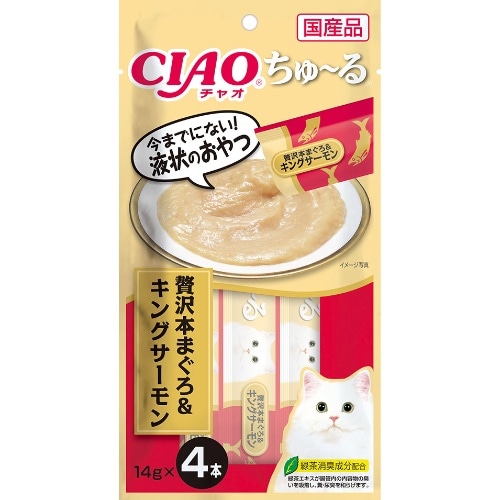 いなばペットフード ちゅーる本まぐろキングサーモン 4本