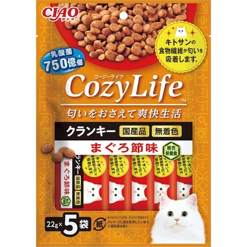 いなばペットフード Cozyライフクランキーまぐろ節 22g×5