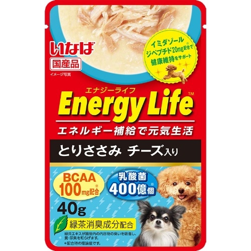 いなばペットフード エナジーライフパウチささみチーズ 40g