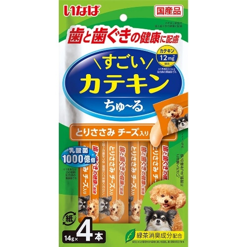 いなばペットフード すごいカテキンちゅーるささみチーズ 4本