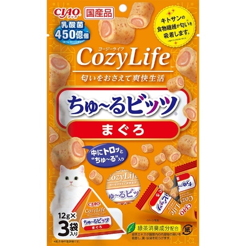 いなばペットフード Cozyライフちゅーるビッツまぐろ 12g×3