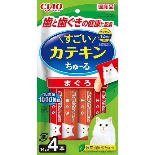 いなばペットフード カテキンちゅーる まぐろ 4本
