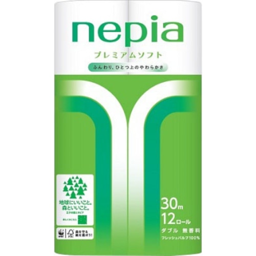 ネピア プレミアムソフトトイレットロール 12ロール ダブル 30m