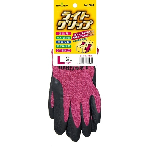 ライトグリップ Lサイズ #341 レッド [1双]