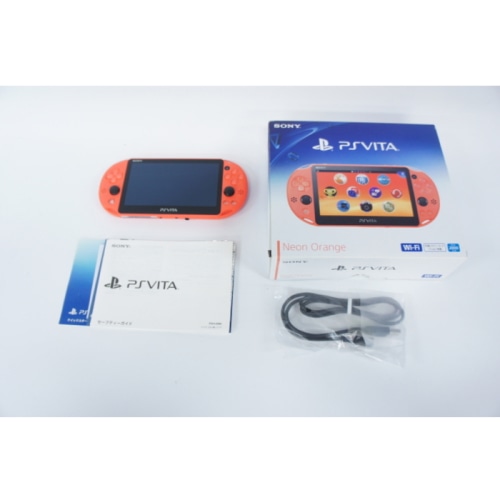 [中古A](PCH-2000 ZA24) PlayStation Vita (プレイステーション ヴィータ) Wi-Fiモデル ネオン・オレンジ