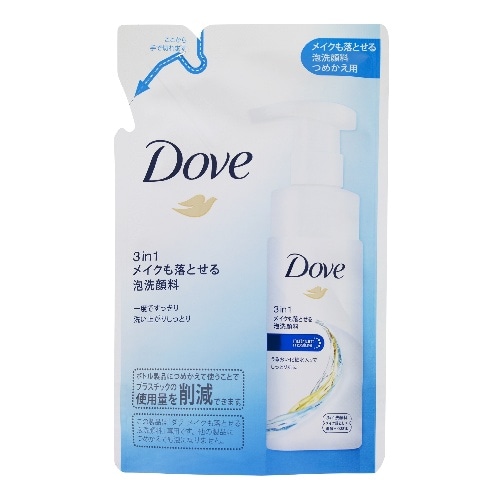 ダヴ 3in1メイクも落とせる泡洗顔替