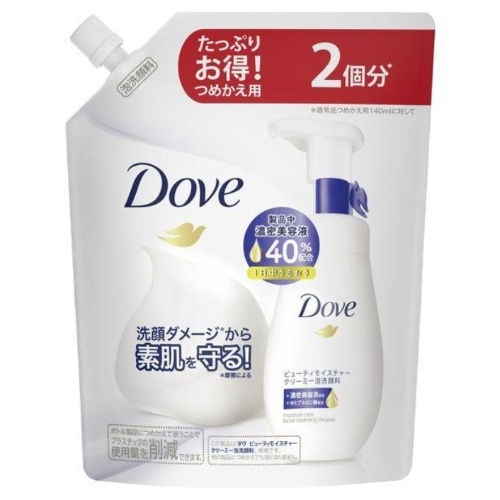 ダヴ ビューティーモイスチャー 泡洗顔料 つめかえ 280ml