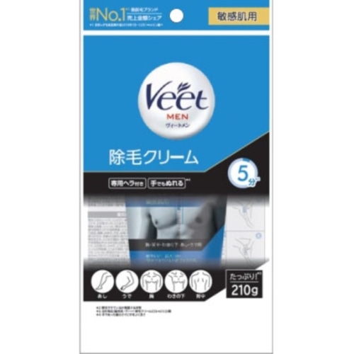 ヴィートメン 除毛クリーム 敏感肌用 210g