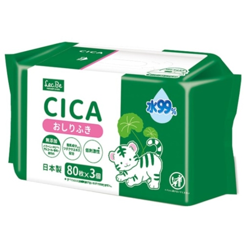 CICA水99おしりふき 80枚×3