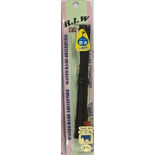 時計バンドロング カーフチョコ12 HIW5122