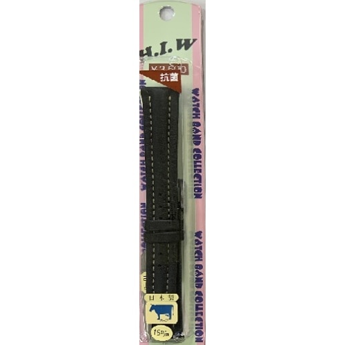 時計バンド カーフ黒18 HIW9181