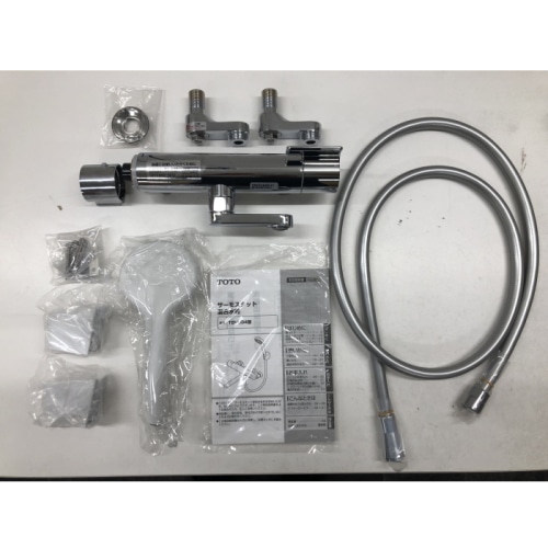 [ジャンク品]壁付サーモスタット混合水栓 TBV03445J1 (コンフォートウエーブ1モード)