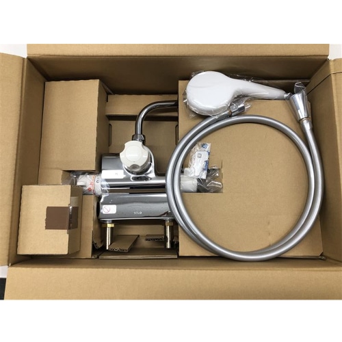 [ジャンク品]定量止水式台付サーモスタット水栓 TMJ48Y1 (コンフォートウエーブ1モード)