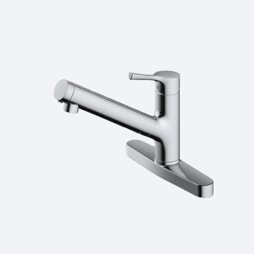 TKS05322J 台付シングル混合水栓（エコシングル、浄水カートリッジ内蔵、吐水切替）