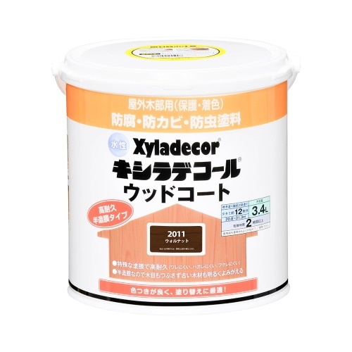 水性XDウッドコートS 3.4L ウォルナット