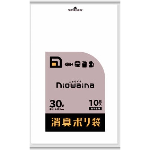 ニオワイナ 消臭ポリ袋 30L 10枚 SS30