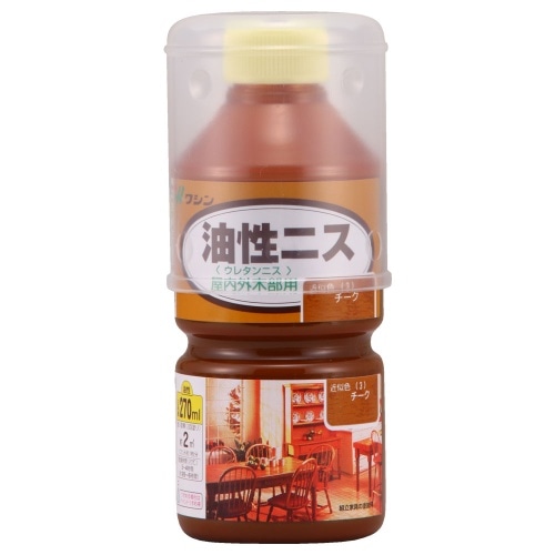 [取寄10]油性ニス270ml チーク [4965405210521]