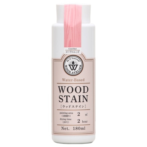 ウッドステイン180ml コーラルレッド