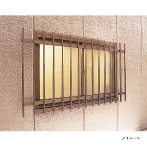 窓格子 ブラウン 1420×650-900mm E3715 ブラウン