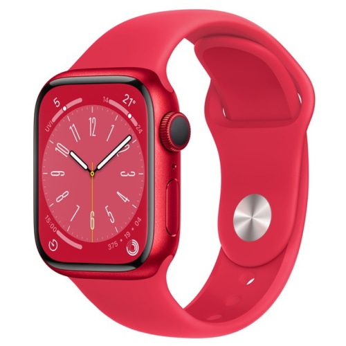 Apple Watch Series 8 GPSモデル 41mm MNP73J/A (PRODUCT)REDスポーツバンド