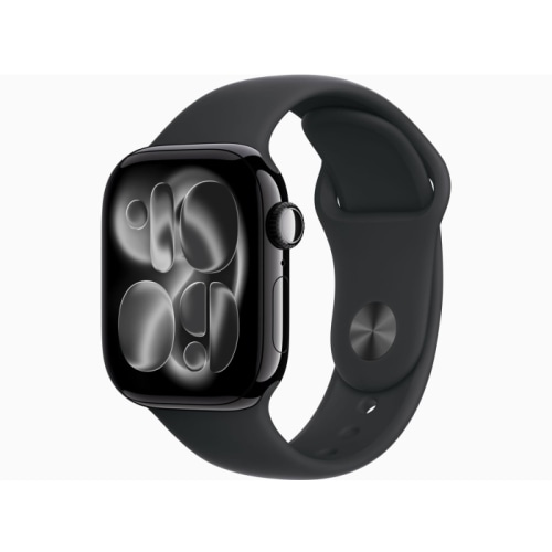 Apple Watch Series 11 GPSモデル 42mm MEQU4J/A ジェットブラック・ブラックスポーツバンド M/L