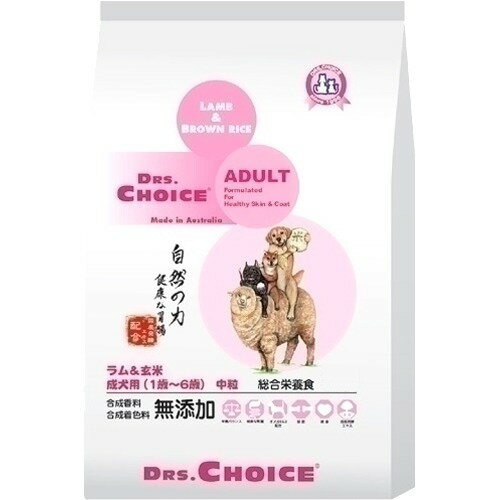 オフィスピースワン ドクターズチョイス アダルト 成犬用 中粒 ラム＆玄米 6kg