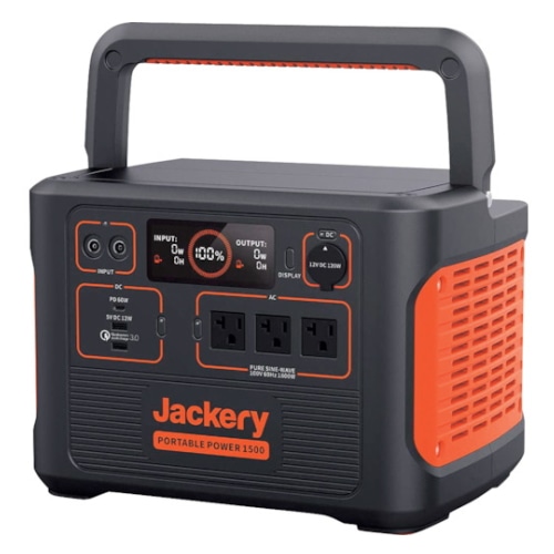 [直送3]Jackery(ジャクリ)  ポータブル電源 1500 大容量426300mAh/1534.68Wh アウトドア キャンプ 防災 ソーラー充電 PTB152