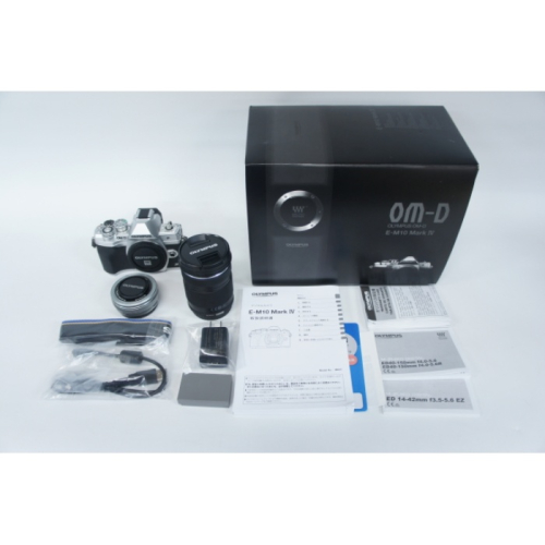 [展示品A]OM-D E-M10 Mark IV EZダブルズームキット シルバー