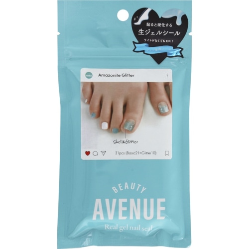 BEAUTY AVENUE Foot Amazonite　glitter 31枚
