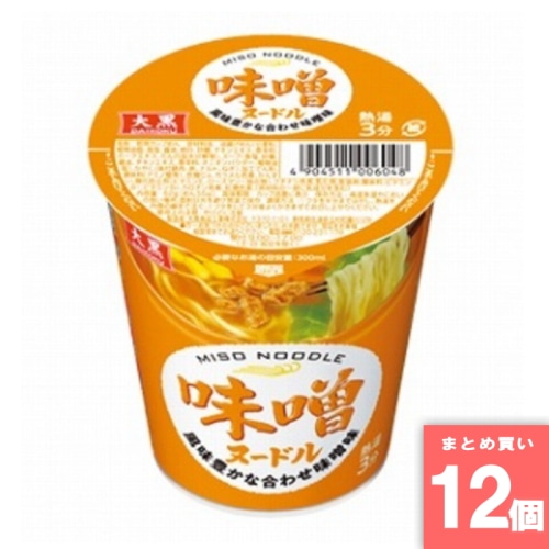 [取寄10][まとめ買い]【12個セット】大黒 味噌ヌードル 70g [4904511006048]