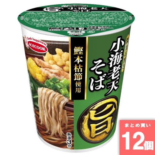 [取寄10][まとめ買い]【12個セット】まる旨 小海老天そば [4901071246174]