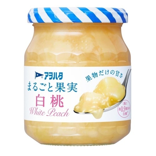 アヲハタ まるごと果実 白桃 250g [1個]