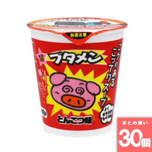 [まとめ買い]【30個セット】おやつカンパニー ブタメン とんこつ味