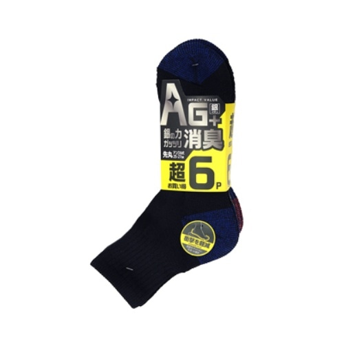 CA－211 底パイル銀イオンアンクル6P [1双]