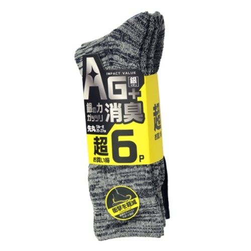 CA－214 銀イオンクルー6P引揃え [1双]