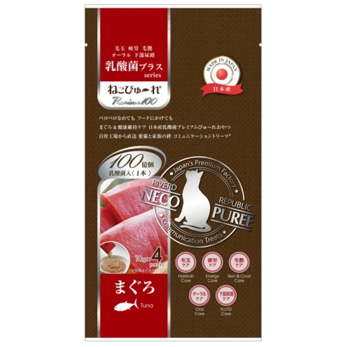 リバードコーポレーション(株) ねこぴゅーれ 乳酸菌 まぐろ 4本