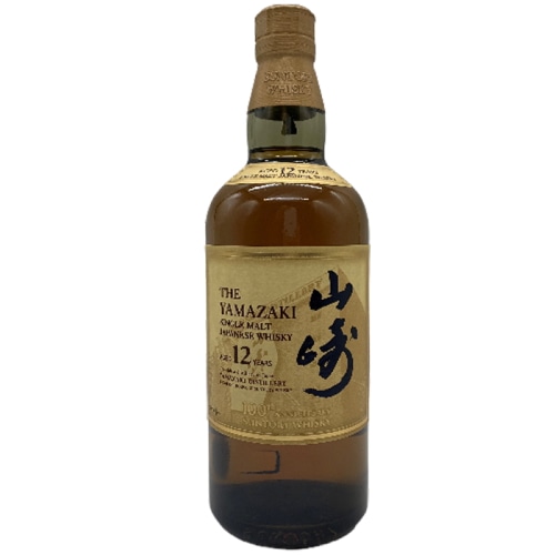 100周年記念ラベル サントリー シングルモルト ウイスキー 山崎 12年 700ml 箱なし