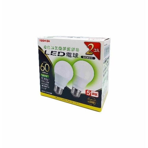 [取寄10]LED電球全方向60W2P LDA7N-G/60V1RP 昼白色 [4580625137511]