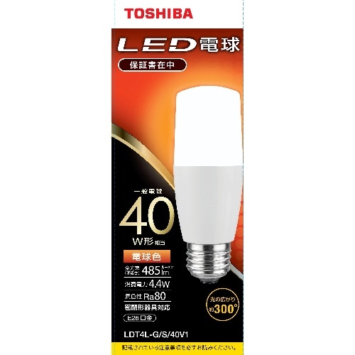 LED電球T型40W電球色 LDT4L-G/S/40V1
